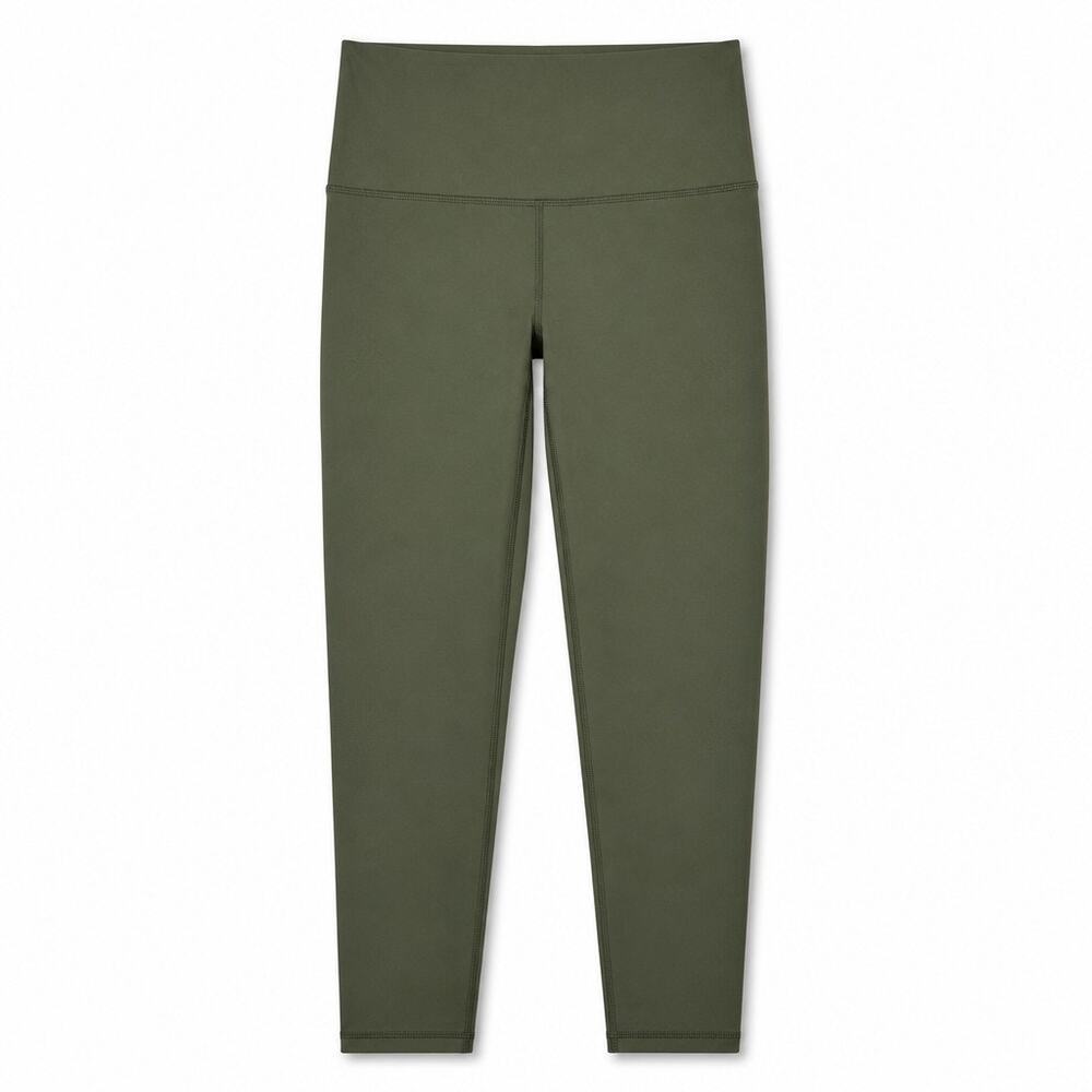 Old Navy Active PowerSoft High Rise Leggings Olive Green Go Dry M Athleisure Gym